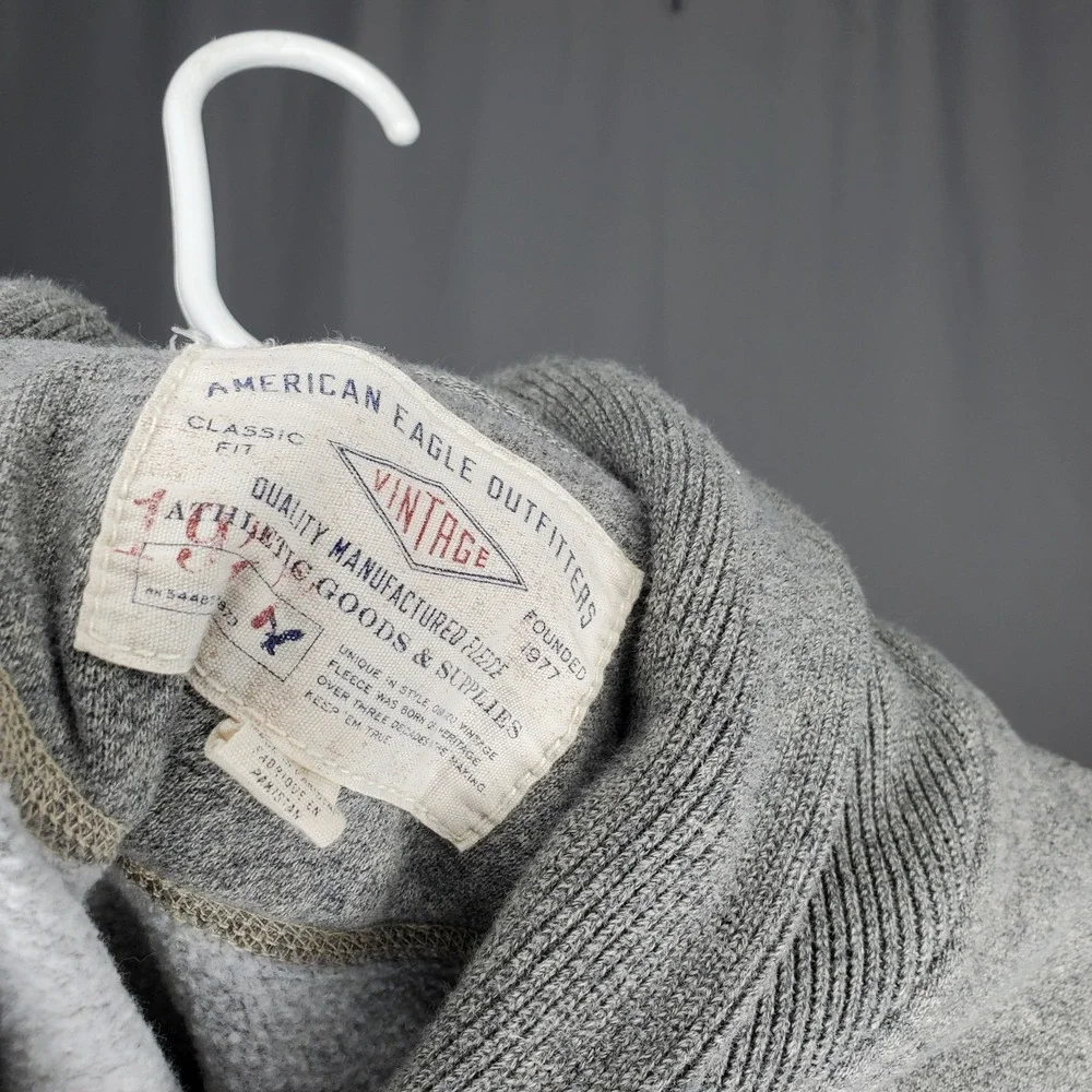 American Eagle Shawl Collar Cardigan Mens S Fleece Button Grandpa Academia 00s